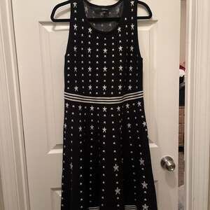 Torrid Black & White Star Sweater Knit Skater Dress. Great condition